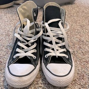 BLACK CONVERSE HIGH TOPS